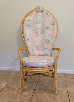 Vintage 1970's Rattan accent Chair