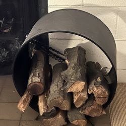 CB2 FIREWOOD HOLDER