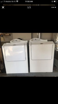 Maytag washer and dryer much go as soon as possible