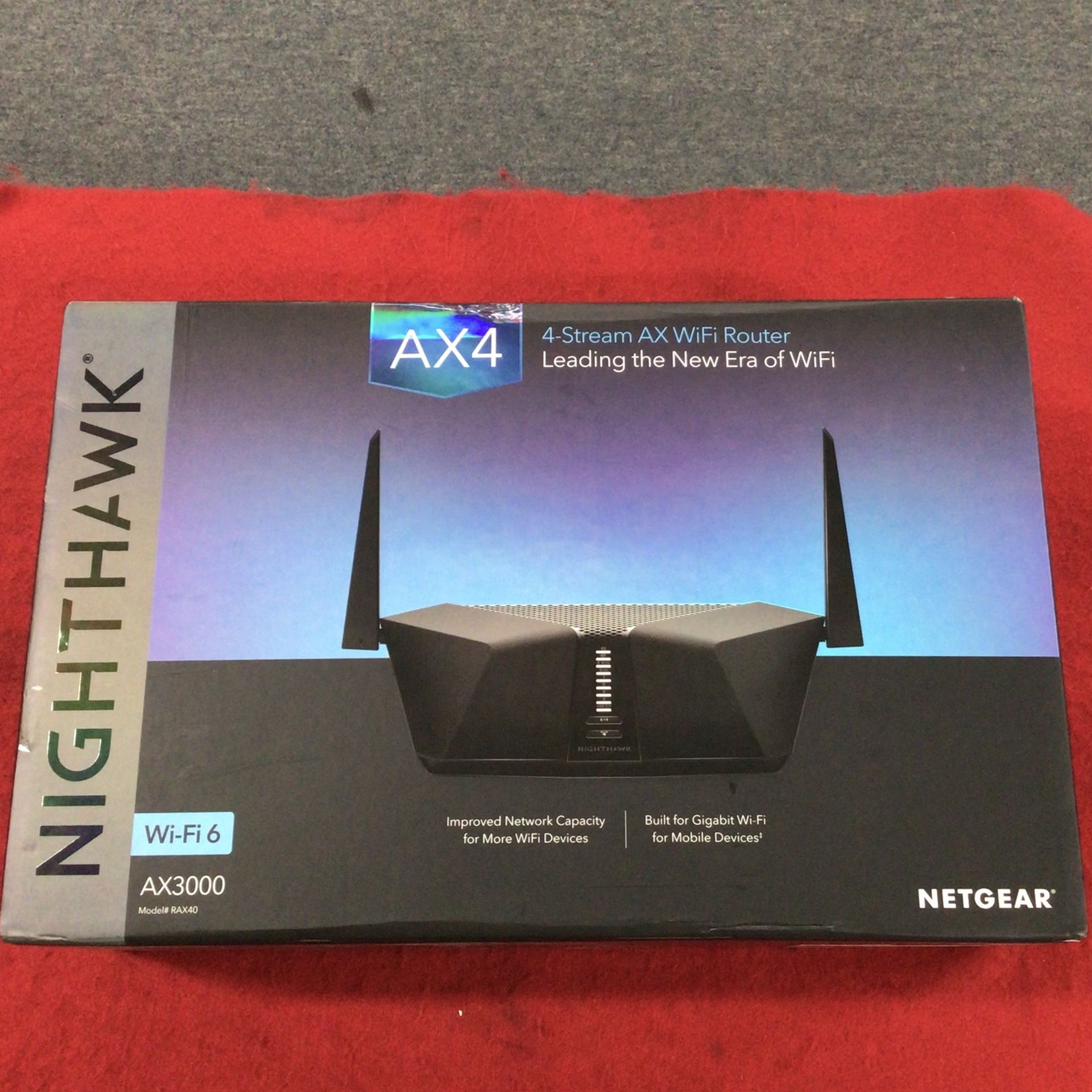 Netgear Rax35-100NAS Nighthawk Ax3000 4 Stream Dual-Band Wi-Fi 6-Router