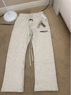 BRAND NEW light oatmeal essentials pants uncuffed