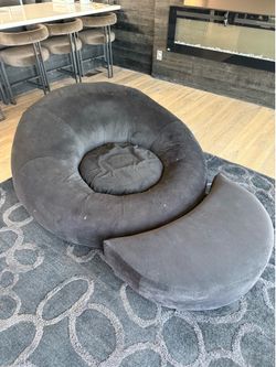 with matching Ottomans Circular love seats, couches with matching Ottomans