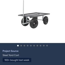 Project Source Steel Yard Cart