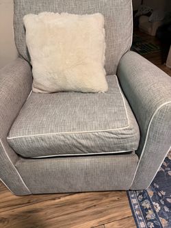 Gray Rocking Recliner