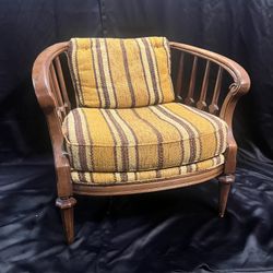 MCM Curved Back Lounge Chair - Vintage Pattern
