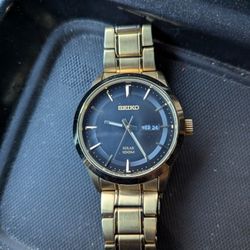 Seiko Solar 100m Mens Watch