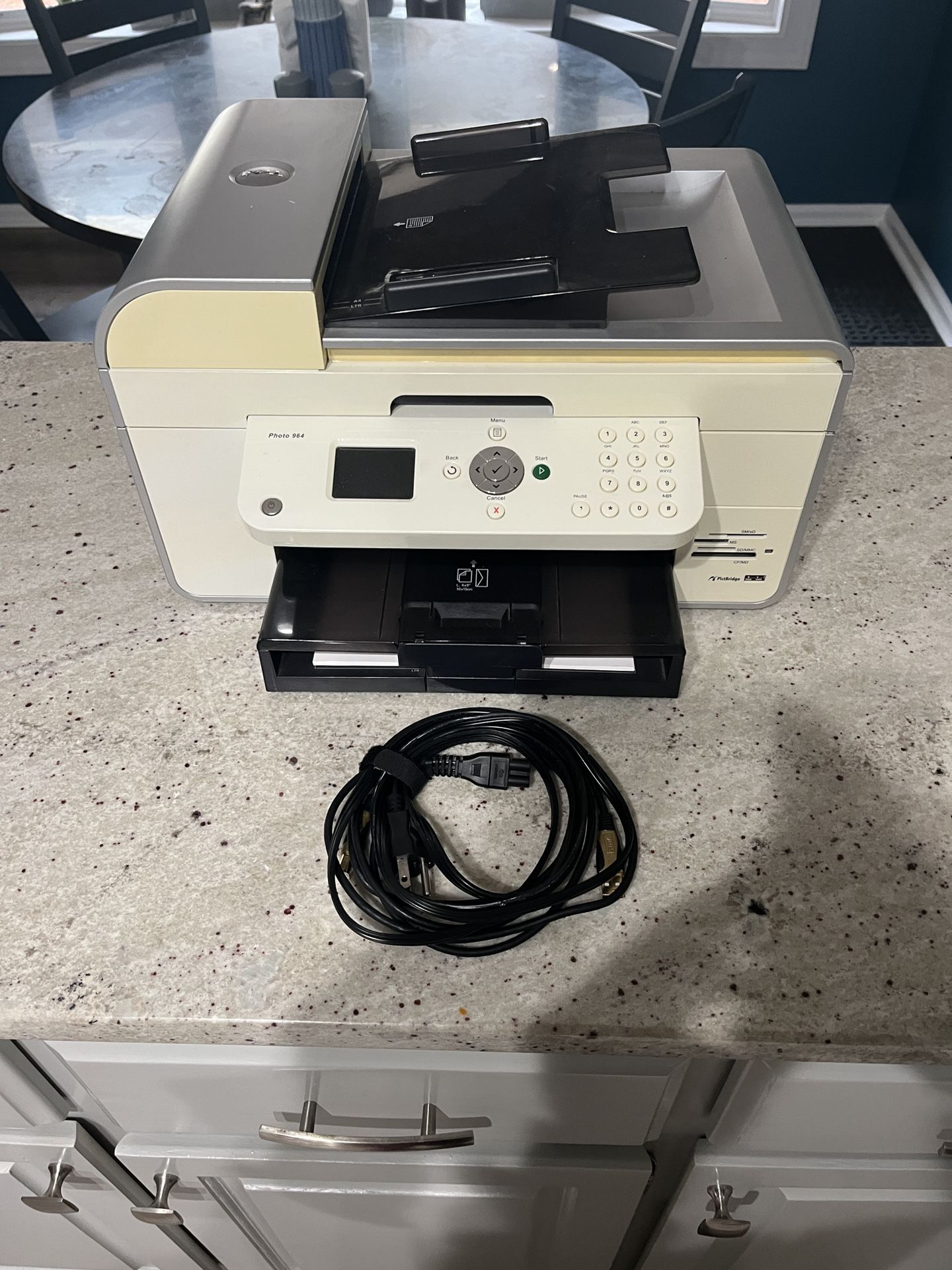 Dell Photo 964 2.4" LCD All-In-One Inkjet Photo Printer Copier Scanner & Fax with Manual & Toner Cartridges 50.00