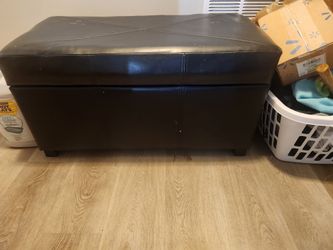 Black ottoman