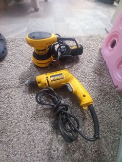 ( USED ) Dewalt SANDER AND DRILL