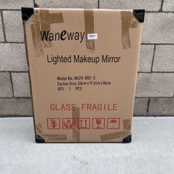 NEW Lighted Vanity Mirror w/12 x 3W Dimmable LED Bulbs, Style Makeup Cosmetic Mirrors w/Lights (25.5” x 19.75”)