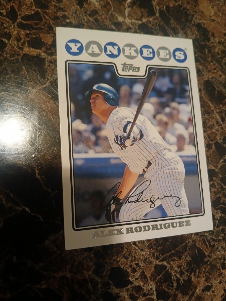 Alex Rodriguez Signed Baseball Card