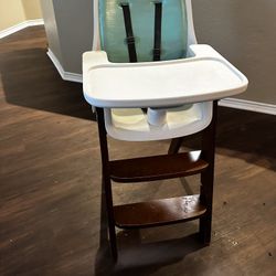 OXO Tot Sprout High Chair, Green/Walnut