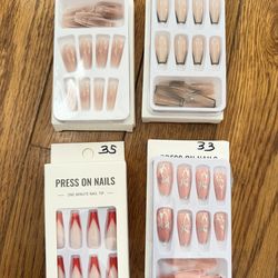 Press On Nails- Boxes of Four