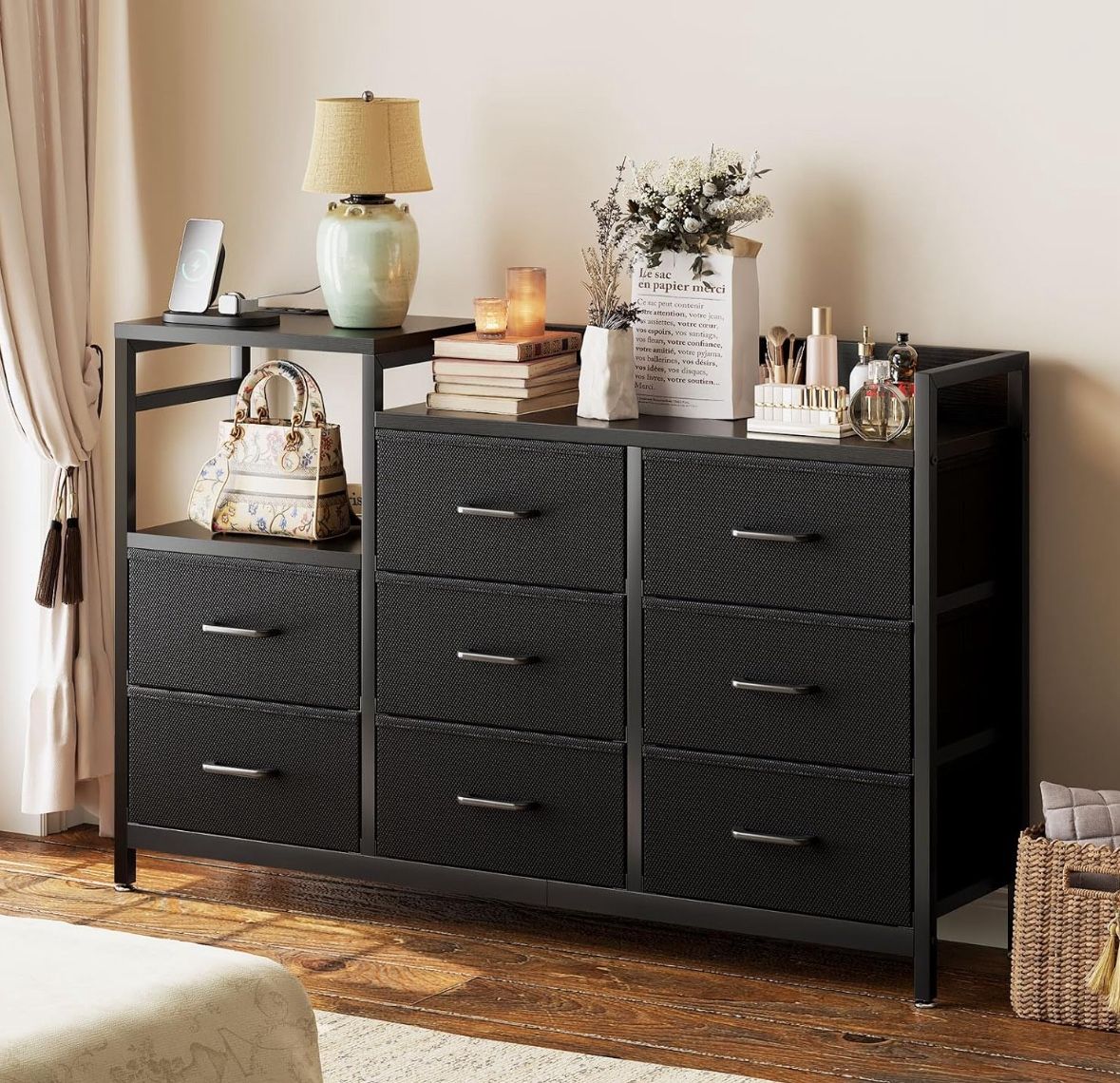 Black TV Stand Dresser