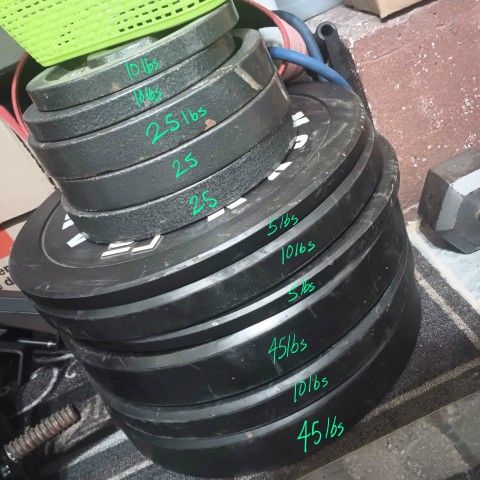 Free Weights + Squat Rack + Bench Asking About $1 Per Pound