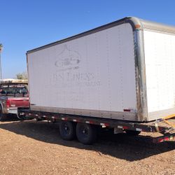 Box Truck Storage  In Hold Until Boxes Emptied Bins15’& 16’Long 8’ Wide 