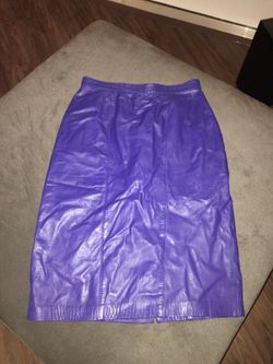Vintage Leather Pencil Skirt