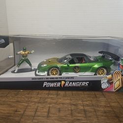 JADA 31909 POWER RANGERS 2002 HONDA NSX TYPE R 1/24 with FIGURE 
