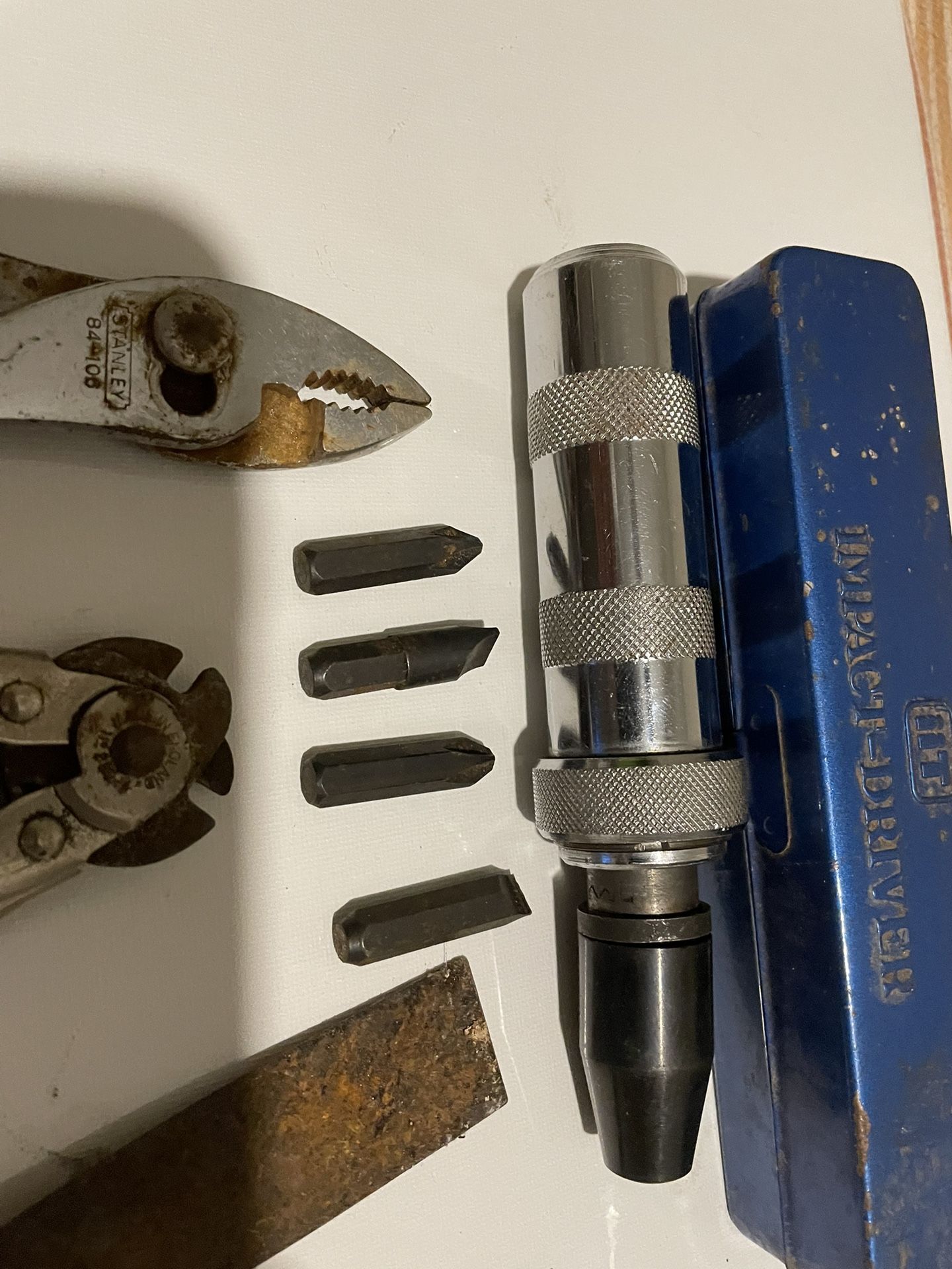 ] Vintage No. 2500 Impact Driver NOS Vessel Tool Kit With Original Paperwork&5 piece 