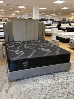 New mattress in a plastic sealed.    Queen size pillow top 12” medium firm     All sizes available