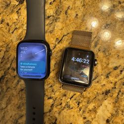 Apple Watch Series 7 45MM With GPS + Cellular And Apple Watch Series 3 38mm