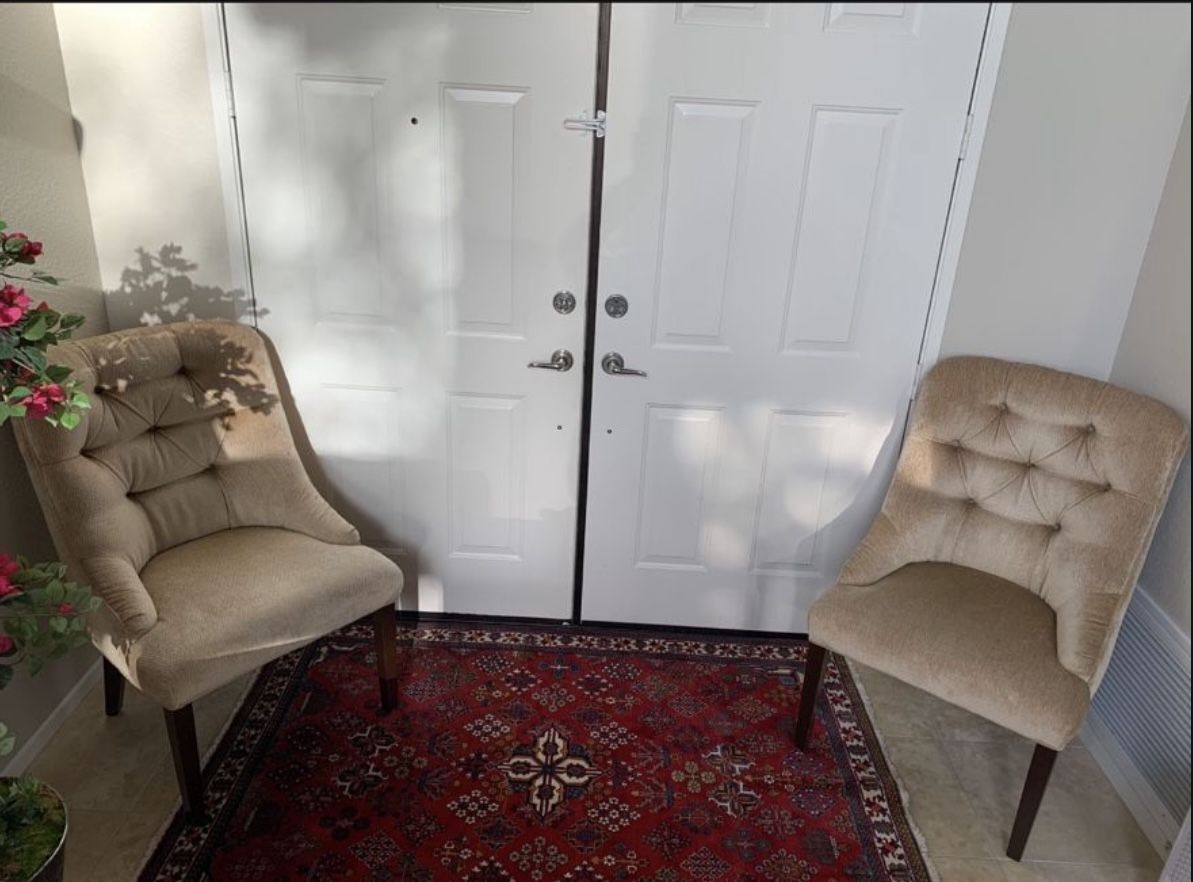 Beautiful Comfy Chairs in Beige Color