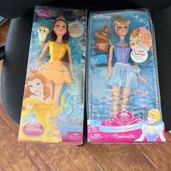 2 Disney Dolls Barbie Bath Beauty 