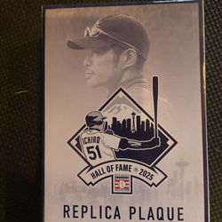 Ichiro Hall Of Fame replica plaque SGA