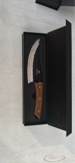 Forged Steel Cleaver Knife with Wood Handle
