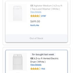 Washer And Dryer Bundle, Read Description.