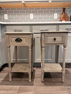 Home Goods Grey Nightstands
