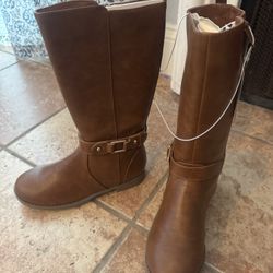 Girls Buckle Boots 