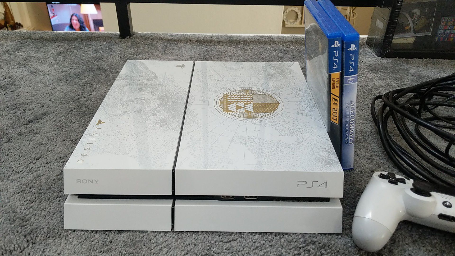 PS4 Destiny Edition, w/Controller, 2 Games plus all necessary cables