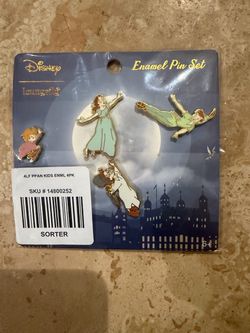 Disney Loungefly Peter Pan Enamel Pin Set