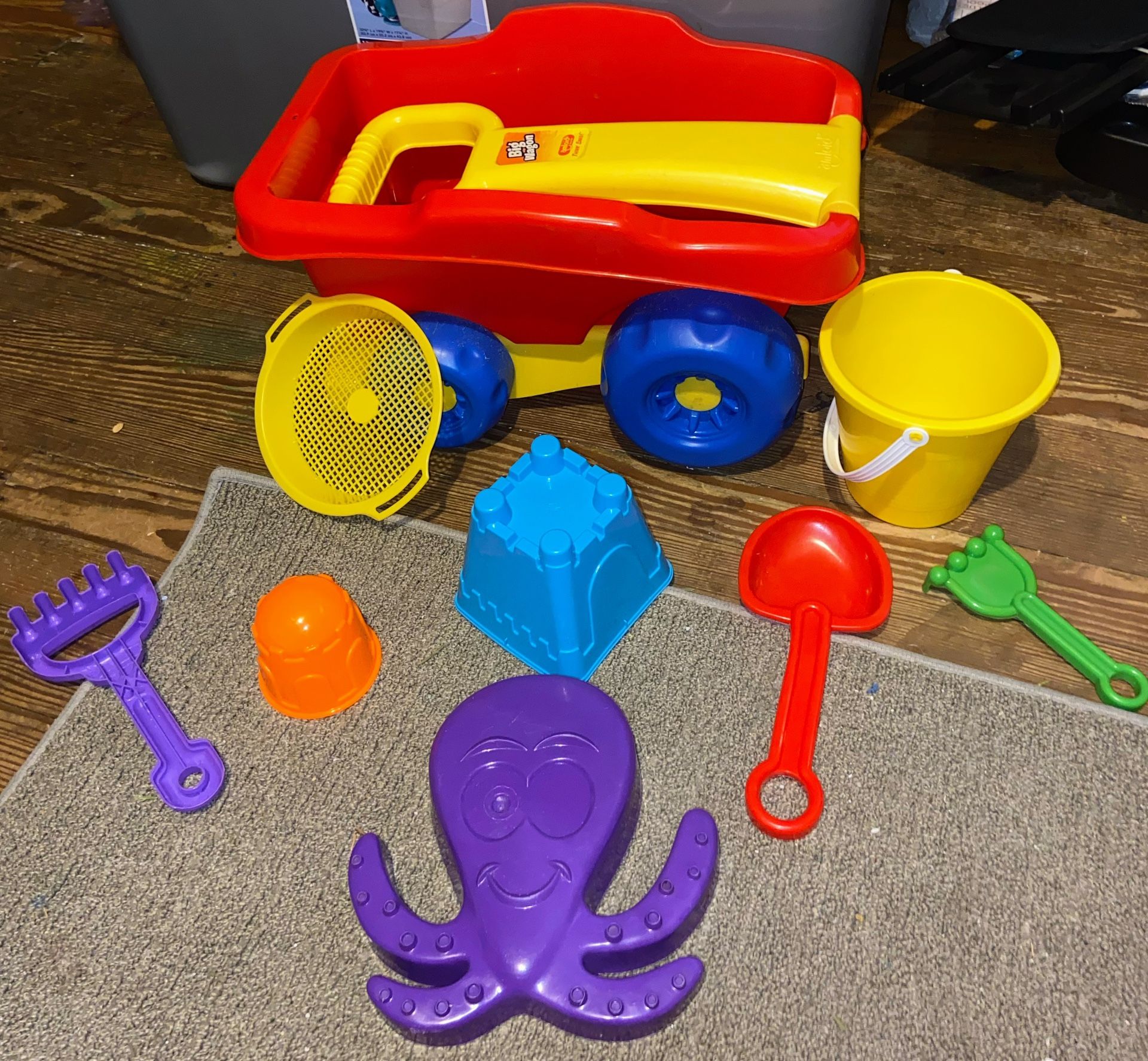Beach Sand Toys And Wagon