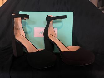 Black Chunky Heels-worn once