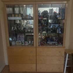 2-Piece Cabinet Set W/ mirror background 