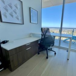 Office Desk And Filing Cabinet