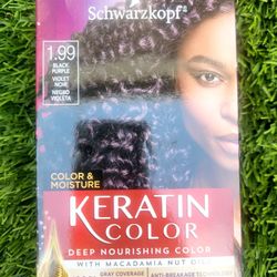 Black Purple Hair Dye 