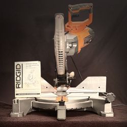 RIDGID 10 “ Compound Miter Saw With Laser