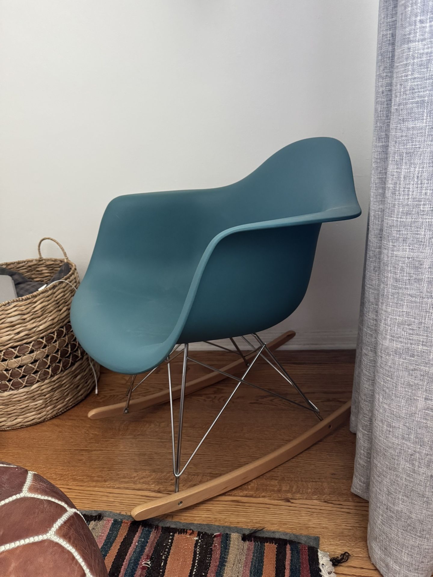 Midcentury Eames style rocking chair