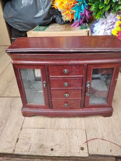 1: Vintage-style Wooden Jewelry Armoire/Cabinet
 (contact info removed)
