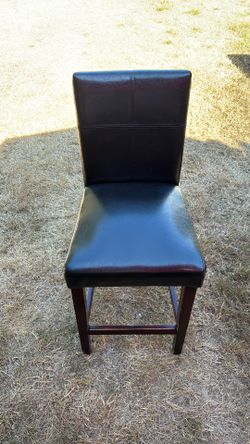 Padded Leather Barstool