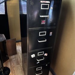 Black metal File Cabinet 