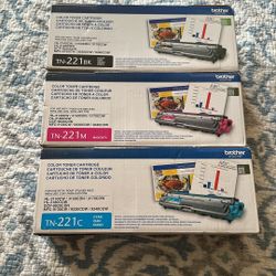 New Brother toner, TN221BK And Colors 