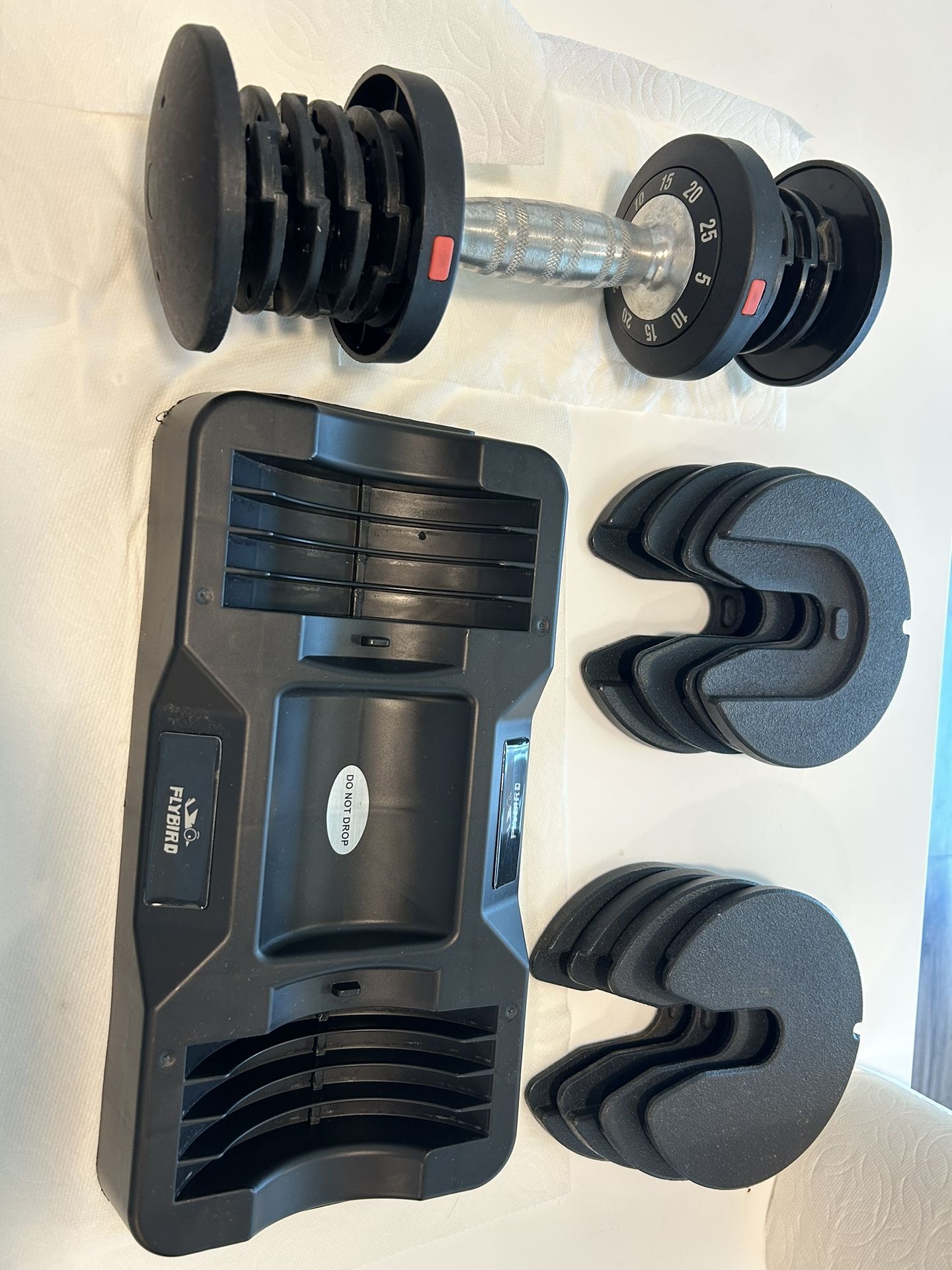 Flybird 25lb Adjustable Dumbbell 1 Set