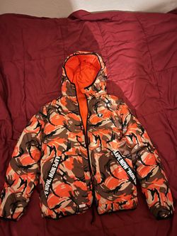 bape apunvs orange puffer