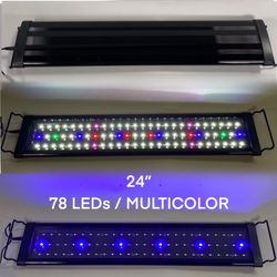 24" Full Spectrum LED Aquarium Light Reef Coral Marine Fish Tank Light
