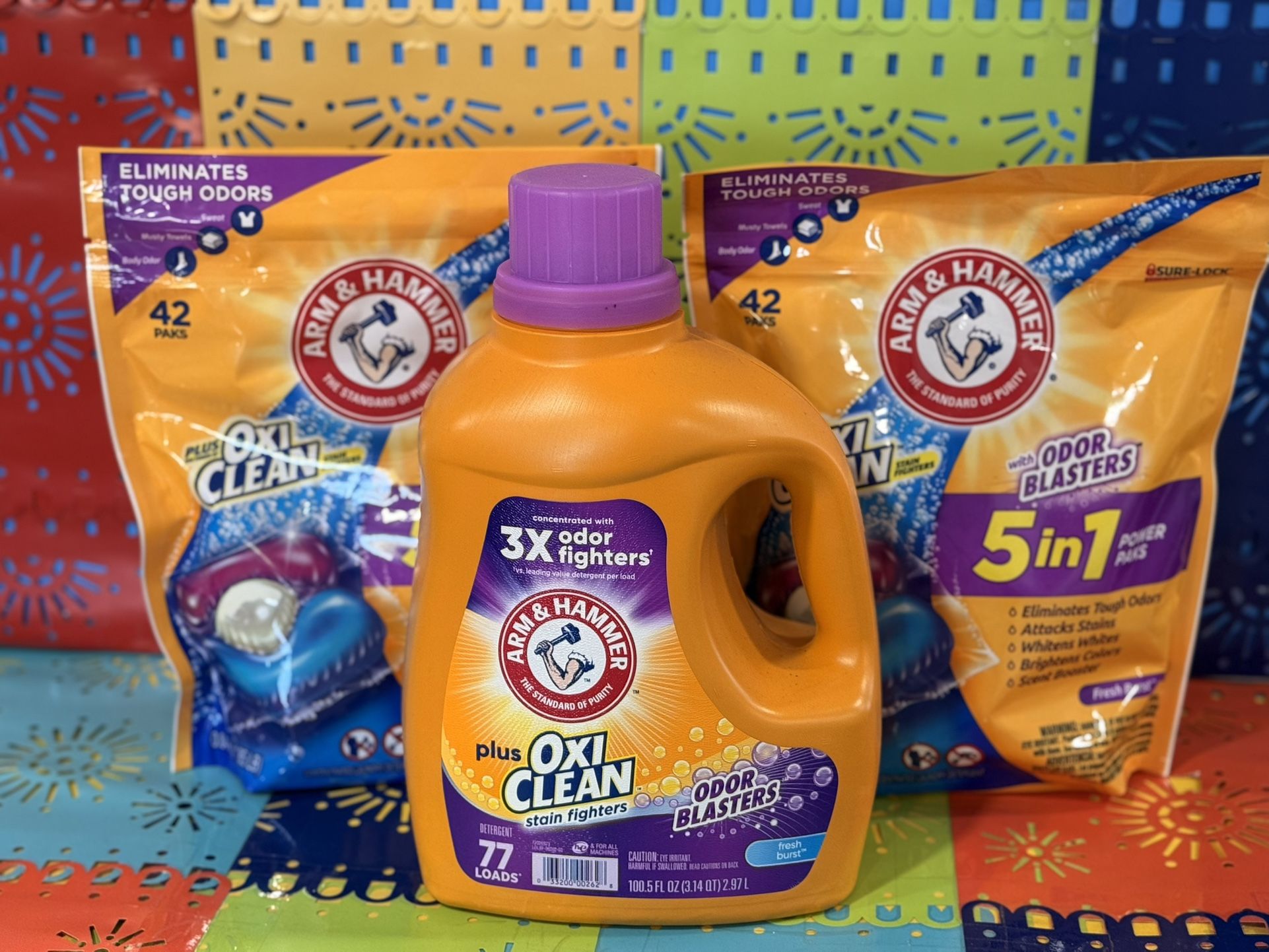 Bundle: Arm&hammer Oxi Clean Mix “with Odor Blasters”