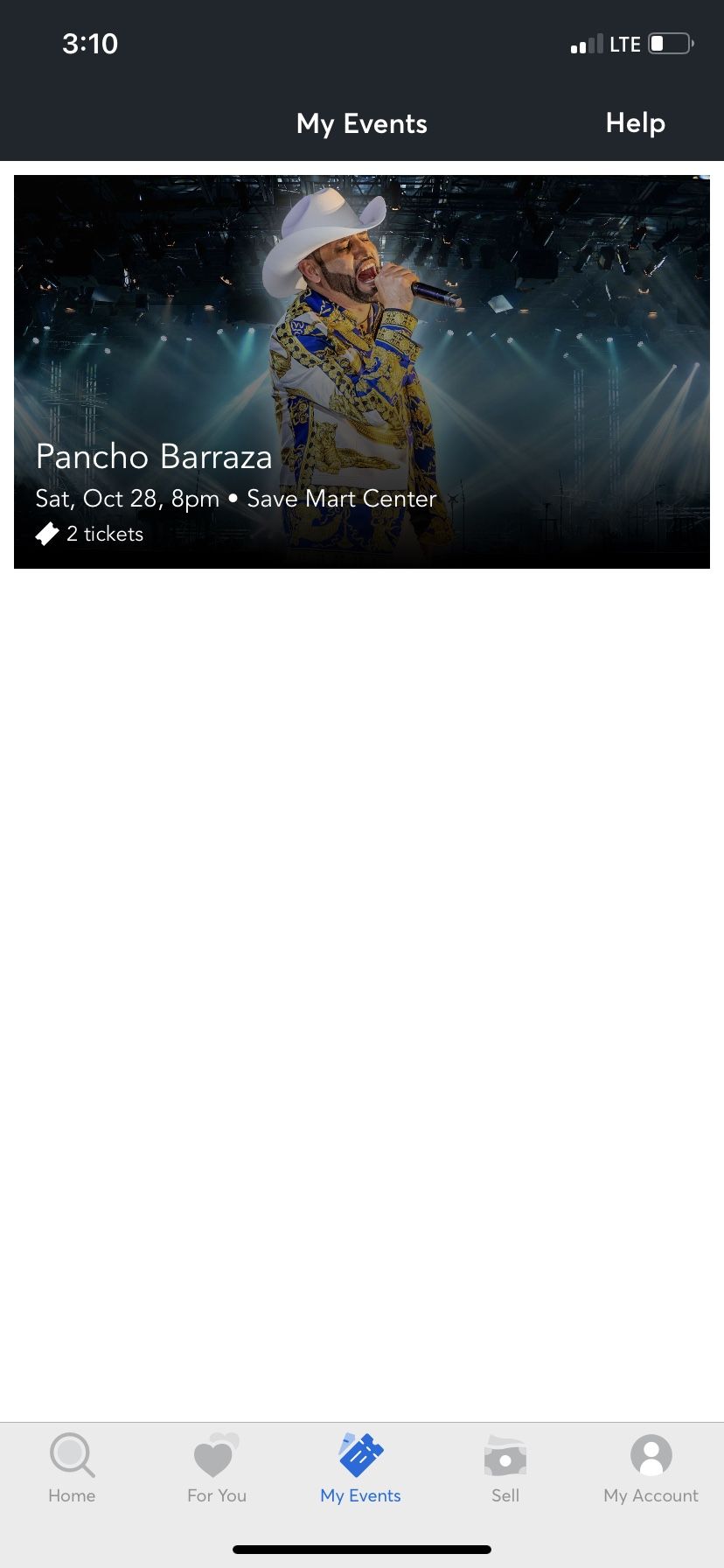 1 Tic Pancho Barraza Tonight SAVEMART CENTER